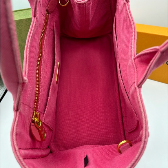 Prada Canapa Two Way Small Canvas Tote - Picture 11 of 15